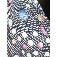 Bluzka lejący dekolt woda - kolorowe bąbelki i groszki